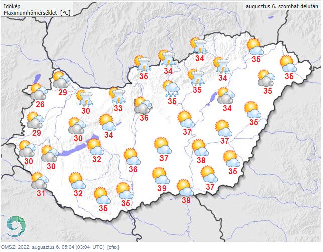 Zivatarok vetnek véget a kánikulának, mutatjuk, hol fog esni