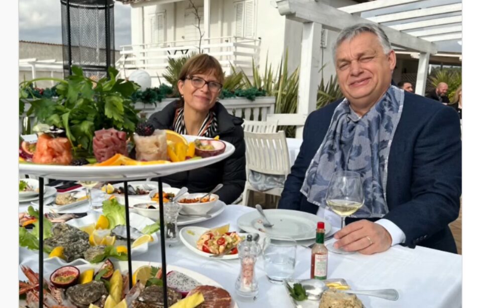 Homár, polip, halpástétom: Orbán Viktor és felesége megebédelt Rómában