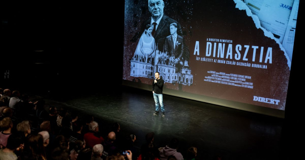 Teltház előtt mutatták be az Orbán család meggazdagodásáról szóló filmet, A dinasztiát