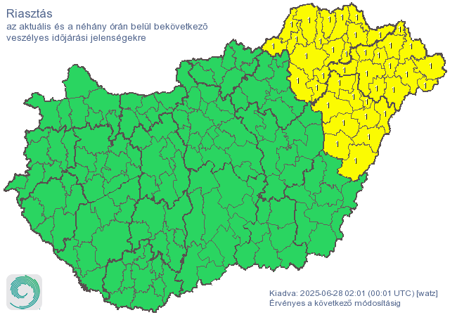 Országos riasztás, 80 km/s-s szélviharral jön a második zivatarhullám